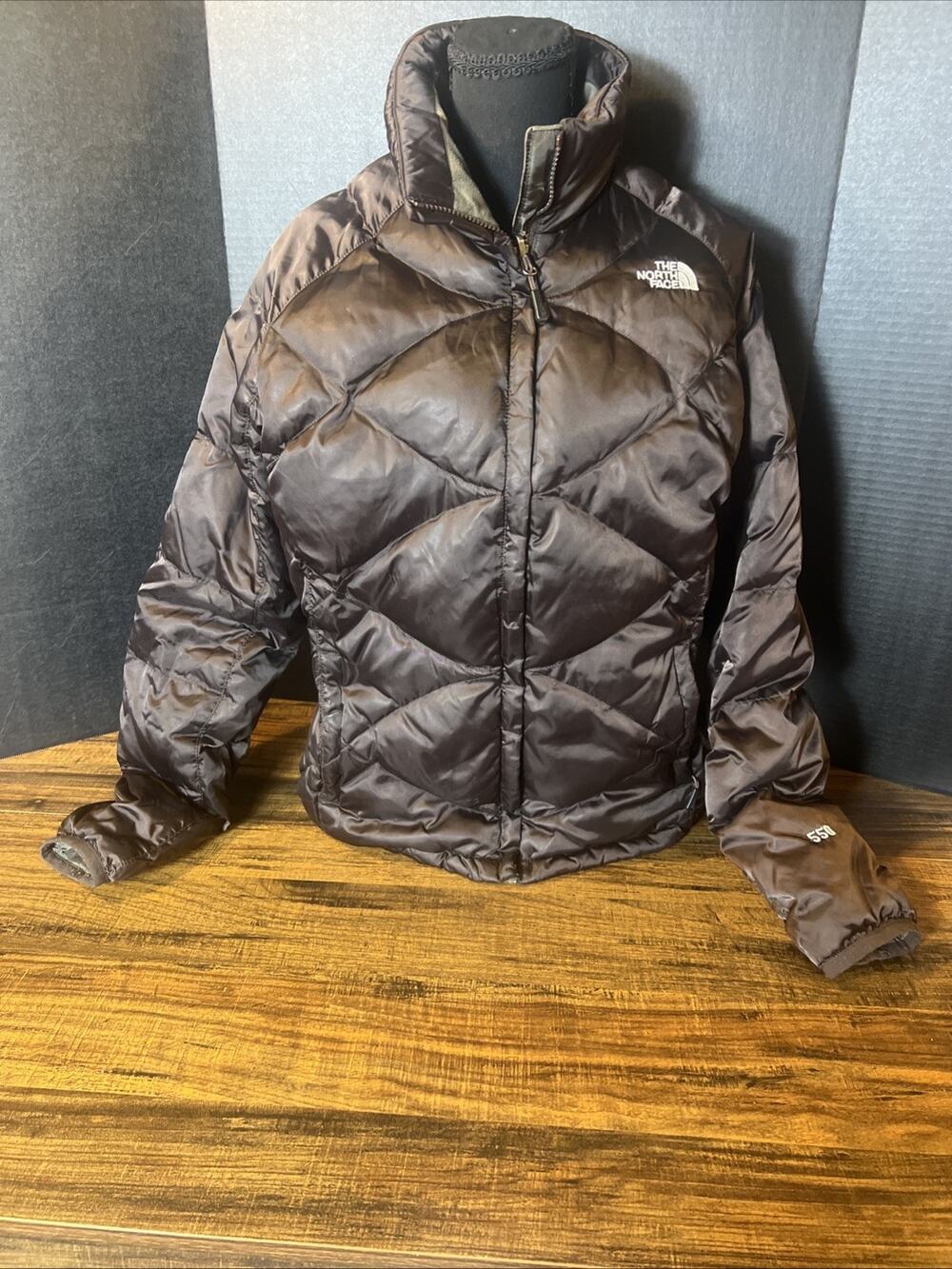 Women’s THE NORTH FACE 550 Goose Down Quilted Aconcagua Jacket Sz Large